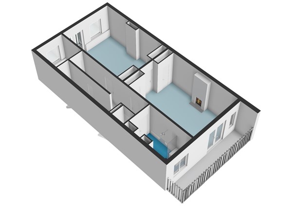 Floorplan - Hogeweg 8H, 1098 CB Amsterdam
